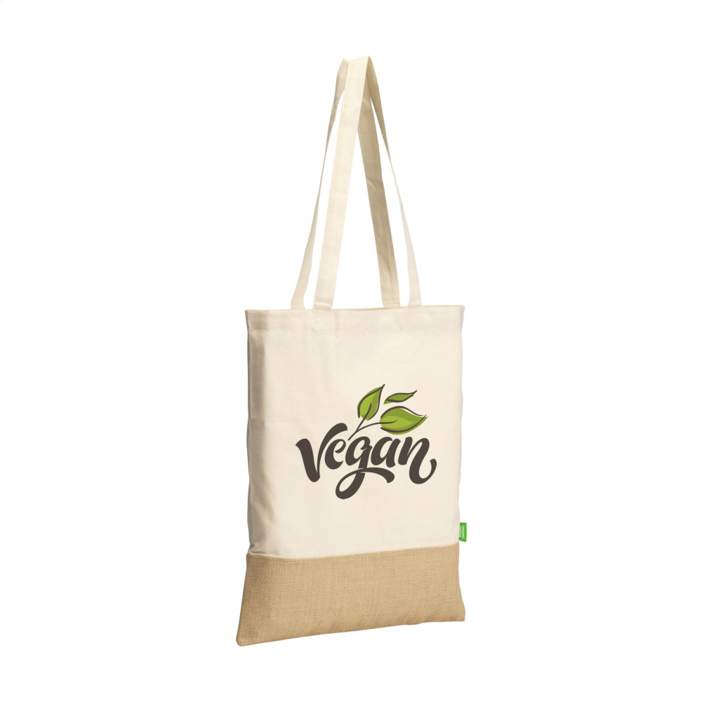 Logotrade corporate gifts photo of: Combi Organic Shopper (160 g/m²) bag
