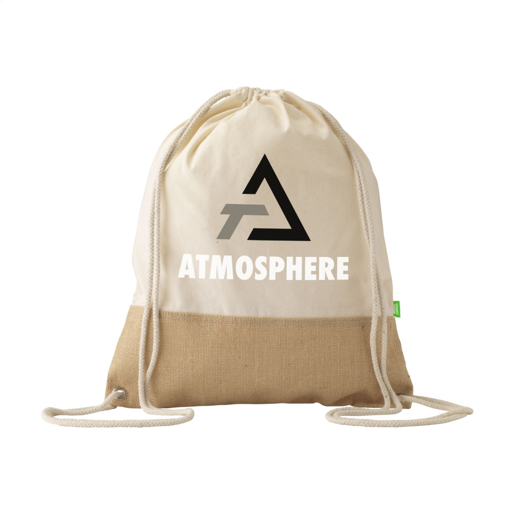Logo trade business gift photo of: Combi Organic Backpack (160 g/m²)