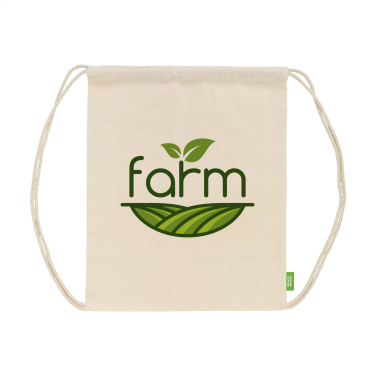 Logotrade promotional giveaway image of: Organic Cotton GOTS Promo (140 g/m²) backpack