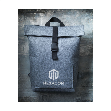 Logo trade promotional merchandise image of: Nolan GRS RPET Felt backpack