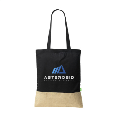 Logo trade promotional gift photo of: Combi Organic Shopper (160 g/m²) bag