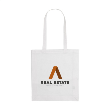Logo trade corporate gift photo of: Colour Square Bag GRS Recycled Cotton (150 g/m²)