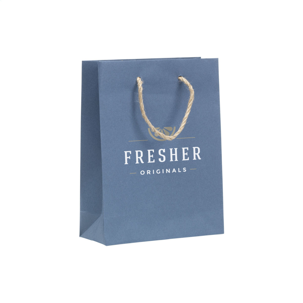 Logotrade promotional giveaway image of: Leaf It Bag recycled with jeans fibres (180 g/m²) S