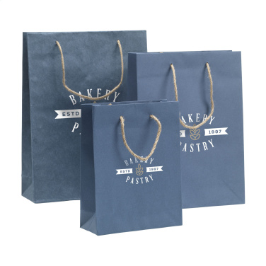 Logo trade promotional giveaways picture of: Leaf It Bag recycled with jeans fibres (180 g/m²) S