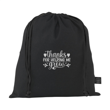 Logotrade promotional item picture of: Gift Pouch GRS Recycled Cotton (150 g/m²) M