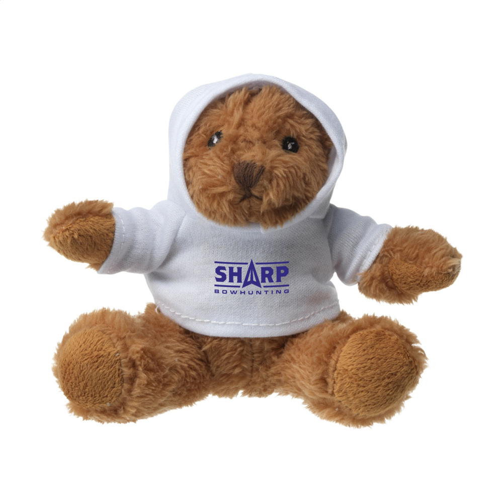 Logotrade promotional merchandise picture of: HoodedBear bear cuddle toy