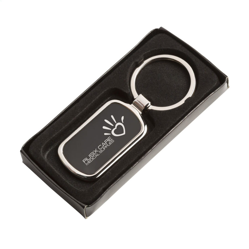 Logotrade corporate gifts photo of: KeyTag Rectangular keyring