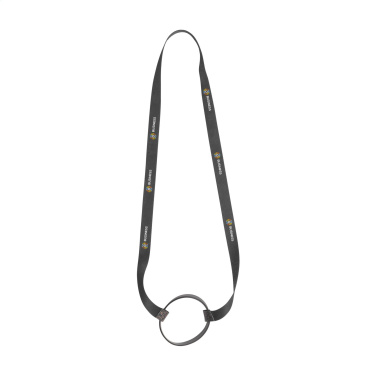 Logotrade promotional item image of: Lanyard Sublimation RPET 1.5 cm with Cup holder