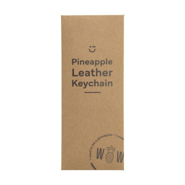 Logo trade corporate gift photo of: Vegan Pineapple Leather Keyring