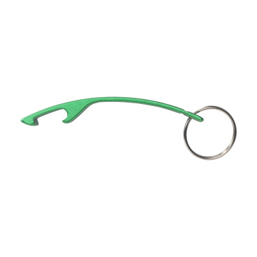 Logo trade promotional product photo of: Alu Opener GRS Recycled keyring