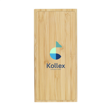 Logotrade promotional gift picture of: Bamboo 8000 Wireless Powerbank wireless charger