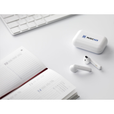 Logotrade promotional product image of: Sensi TWS Wireless Earbuds in Charging Case