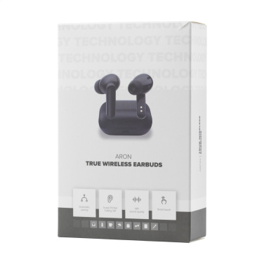 Logotrade corporate gift image of: Aron TWS Wireless Earbuds in Charging Case