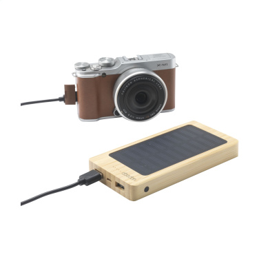 Logotrade promotional item image of: Solar Powerbank 8000+ Wireless Charger