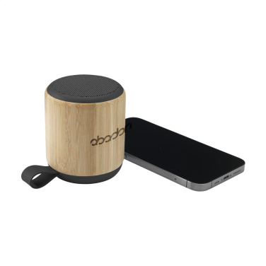 Logo trade promotional gifts picture of: Timor Bamboo Wireless Speaker