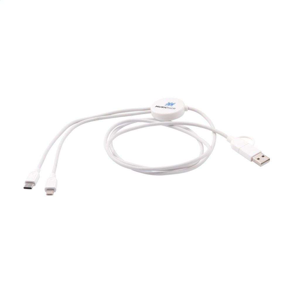 Logotrade promotional giveaway picture of: Charging Cable RCS Recycled ABS-TPE