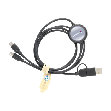 Logo trade corporate gifts image of: Charging Cable RCS Recycled ABS-TPE