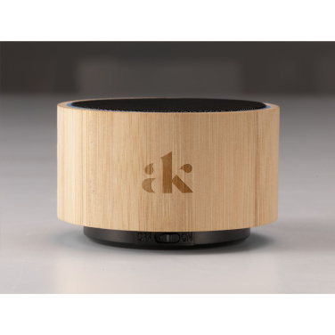 Logo trade corporate gifts picture of: Wave Bamboo Wireless Speaker