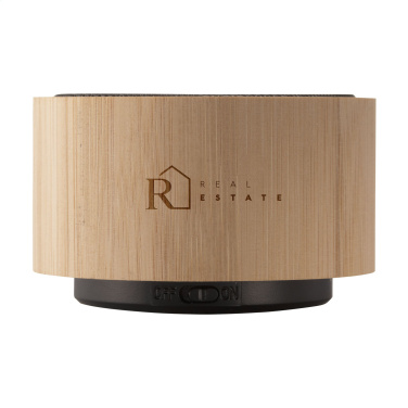 Logo trade advertising products image of: Wave Bamboo Wireless Speaker