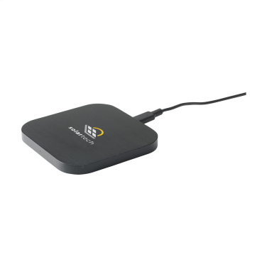 Logo trade promotional gifts picture of: Bamboo Wireless Charger 15W