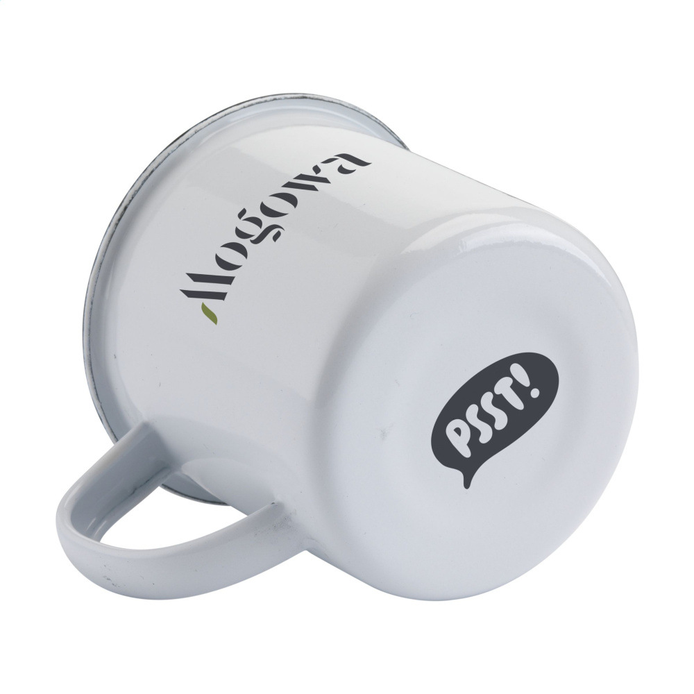 Logo trade advertising product photo of: Retro Enamel Mug 350 ml