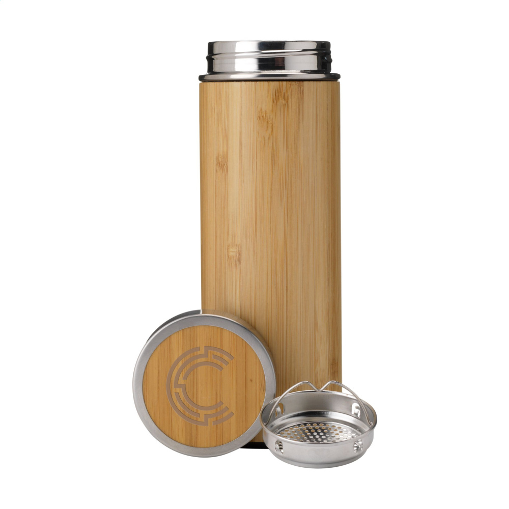 Logotrade promotional giveaways photo of: Osaka 360 ml bamboo thermo bottle/thermo cup