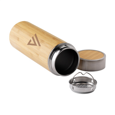 Logotrade promotional item picture of: Osaka 360 ml bamboo thermo bottle/thermo cup