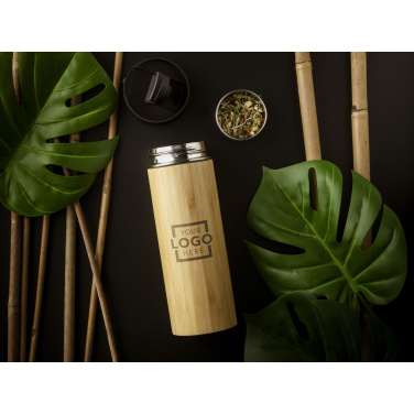 Logo trade corporate gift photo of: Sakura 360 ml bamboo thermo bottle/thermo cup