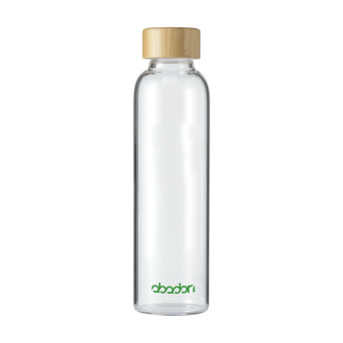 Logo trade promotional product photo of: Senga Glass Bamboo 500 ml drinking bottle