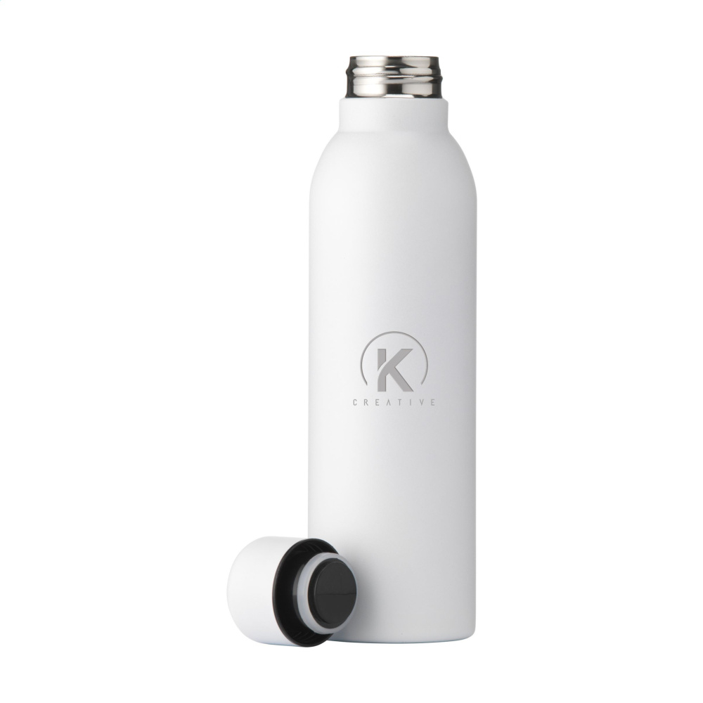 Logo trade advertising products picture of: Helios RCS Recycled Steel Bottle 470 ml