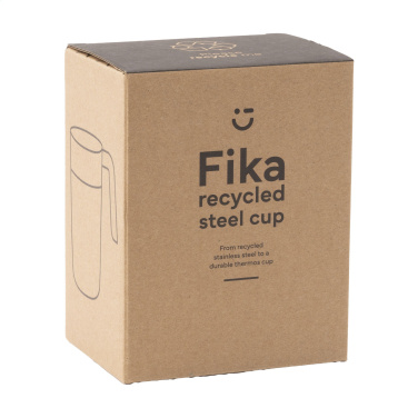 Logo trade corporate gift photo of: Fika RCS Recycled Steel Cup 400 ml thermo cup