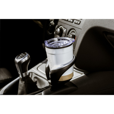 Logo trade promotional merchandise photo of: Kobe Bamboo RCS Recycled Steel 350 ml coffee cup