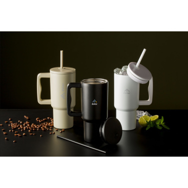 Logo trade business gifts image of: Rhino RCS Recycled Steel Cup 900 ml