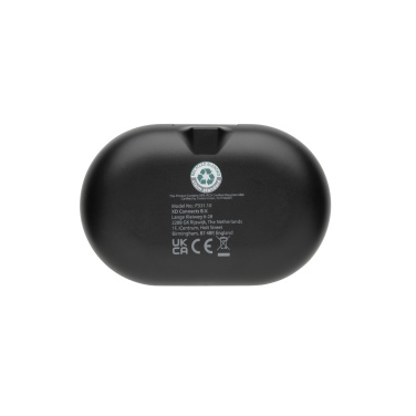 Logo trade promotional products picture of: Fitsound RCS recycled plastic open ear TWS earbuds