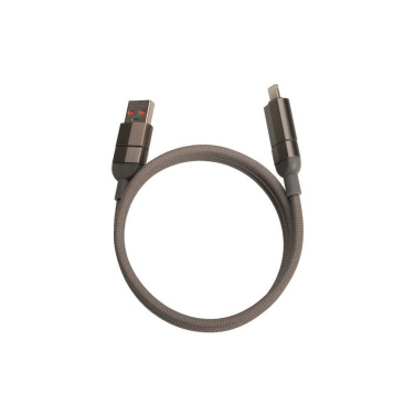 Logo trade promotional merchandise image of: Charging cable with data transfer DONNES Pierre Cardin