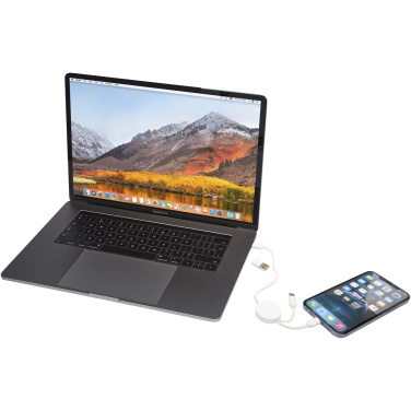 Logo trade promotional giveaways picture of: Citala 5-in-1 recycled plastic 30 cm data sync and 27W fast charge cable