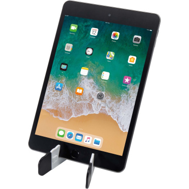 Logotrade promotional item image of: Buna recycled plastic foldable tablet and phone stand
