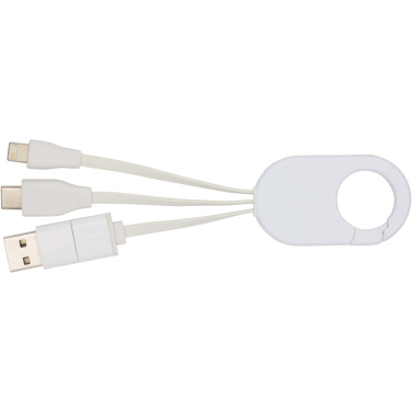 Logotrade corporate gift image of: Troop 4-in-1 recycled plastic charging cable