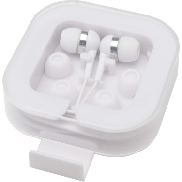 Logo trade promotional gift photo of: Dofida wired Type-C earbuds with recycled plastic storage box