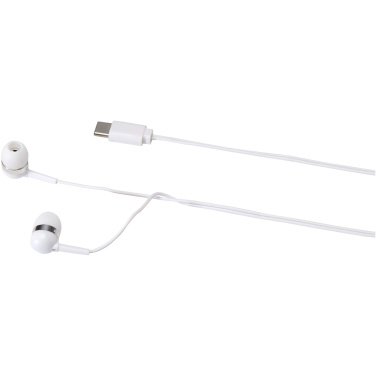 Logotrade corporate gift picture of: Dofida wired Type-C earbuds with recycled plastic storage box