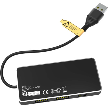 Logo trade promotional products picture of: SCX.design H20 8-in-1 USB hub with dual input and 6-ports