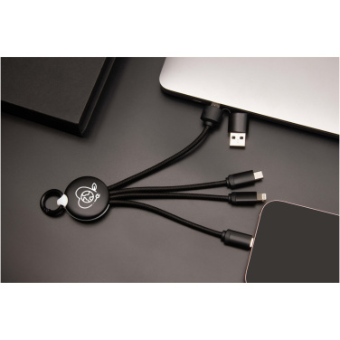 Logo trade promotional merchandise image of: SCX.design C14 15W 5-in-1 charging cable