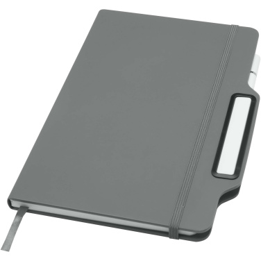 Logotrade promotional product picture of: Nexus A5 hard cover notebook with pen and pencil combo (black ink)