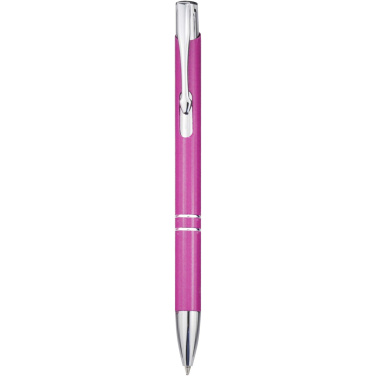 Logo trade promotional giveaways image of: Moneta recycled aluminium ballpoint pen (blue ink)