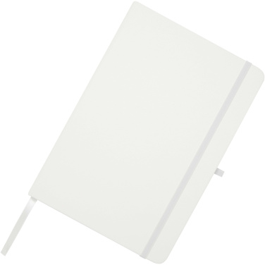 Logo trade promotional giveaways picture of: Teak A5 recycled hard cover notebook with lined pages