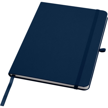 Logotrade promotional item image of: Teak A5 recycled hard cover notebook with lined pages