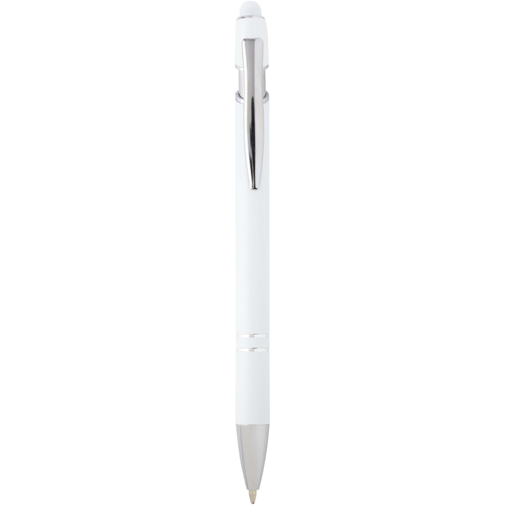 Logo trade corporate gifts picture of: Kish ballpoint pen with silver finish (black ink)