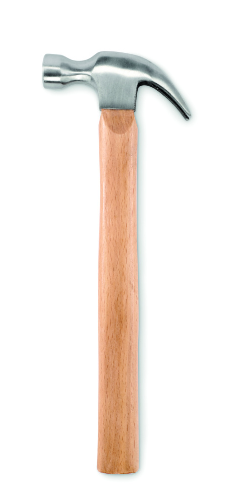 Logo trade business gift photo of: Wooden claw hammer
