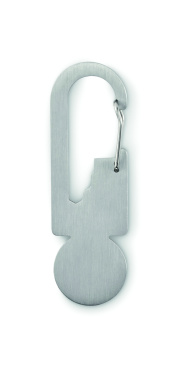 Logo trade advertising products image of: Multifunctional key ring token
