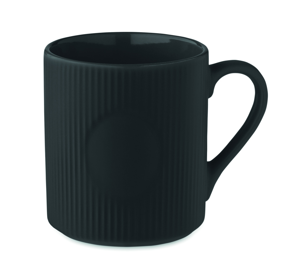 Logotrade corporate gift image of: Ribbed ceramic mug mat 340 ml